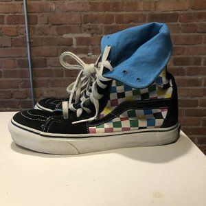 VAN’S HIGH TOP SKATE BOARD HIGH TOP SNEAKERS-Sz 8